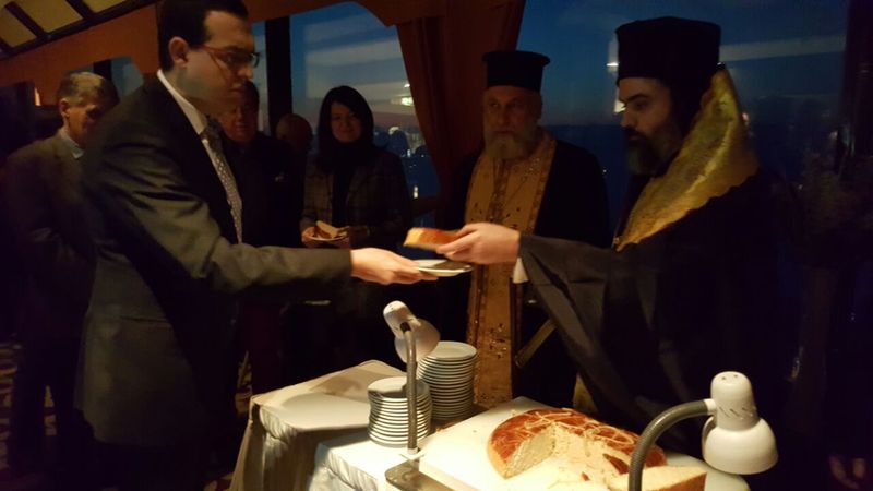 H κοπή της Αγιοβασιλόπιττας του Ρωμαίηκου Πνευματικού και Πολιτιστικού Συνδέσμου Σμύρνης